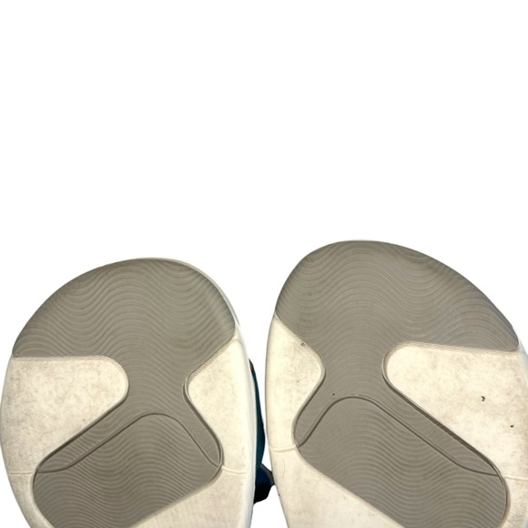 Earth Origins Vesper Slides Slip On Sandals Cushioned Casual Velcro Blue Size 8 - Picture 8 of 9